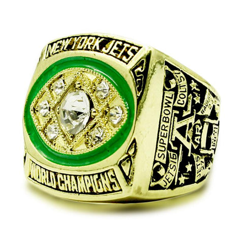 1968 New York Jets Super Bowl Rings Championship Replica Ring