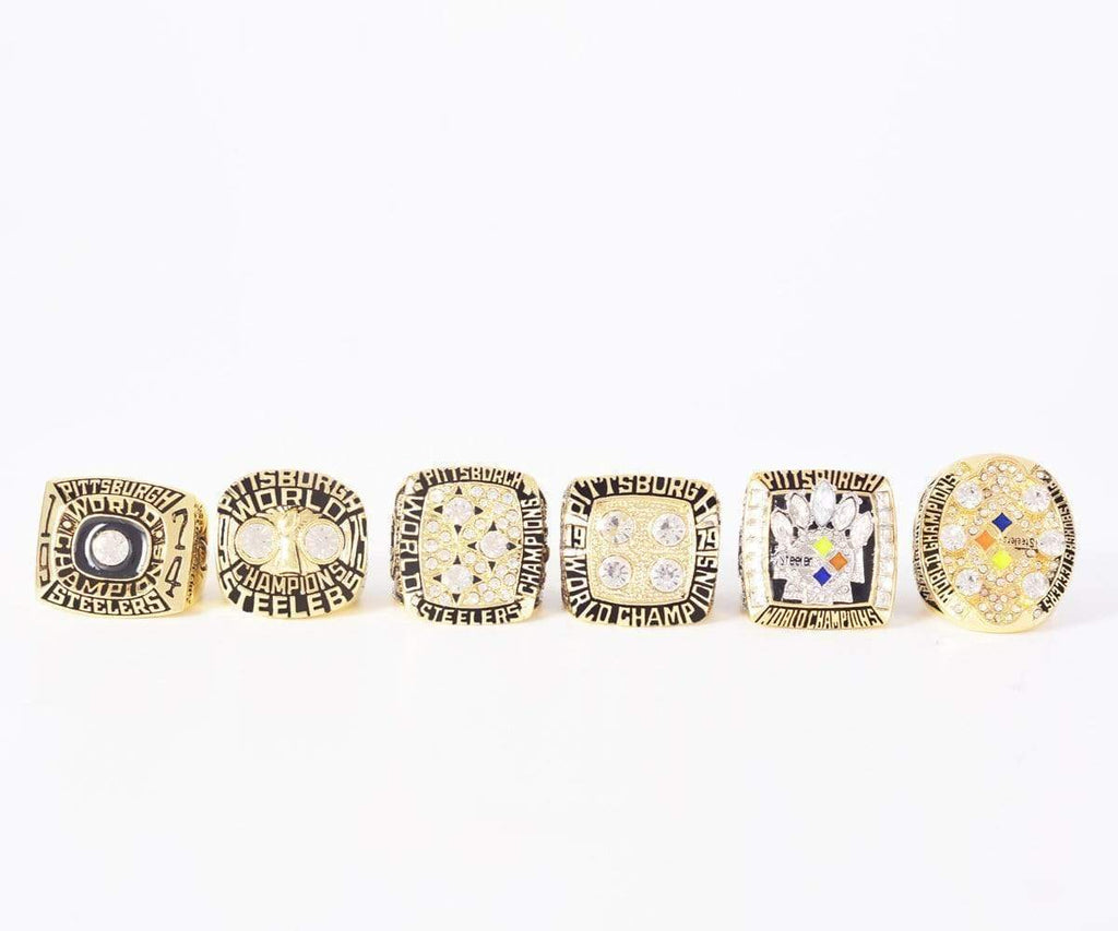 1974/1975/1978/1979/2005/2008 Pittsburgh Steelers Rings Set