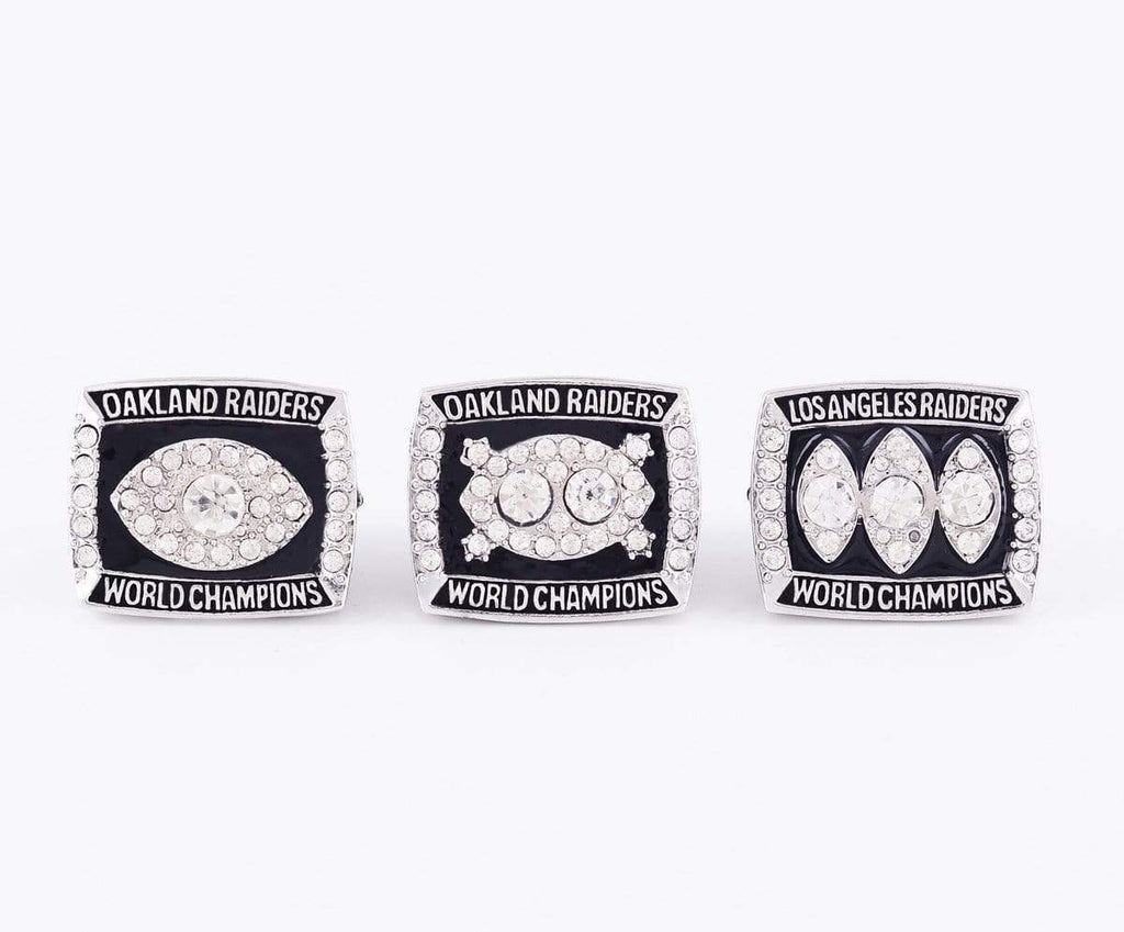 1976/1980/1983 Oakland Raiders Rings Set
