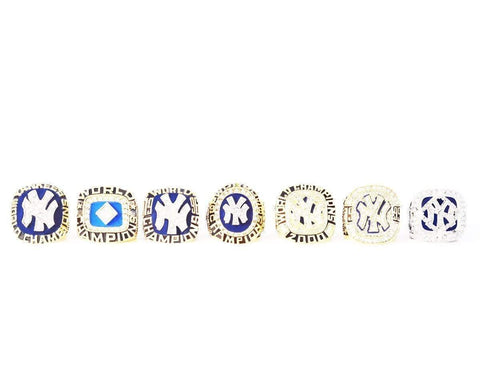 1977/1978/1996/1998/1999/2000/2009 New York Yankees Rings Set