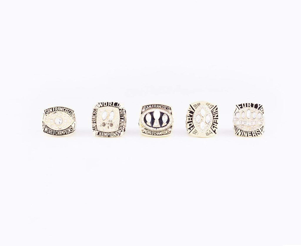 1981/1984/1988/1989/1994 San Francisco 49ers Rings Set