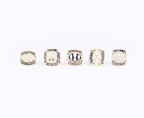 1981/1984/1988/1989/1994 San Francisco 49ers Rings Set
