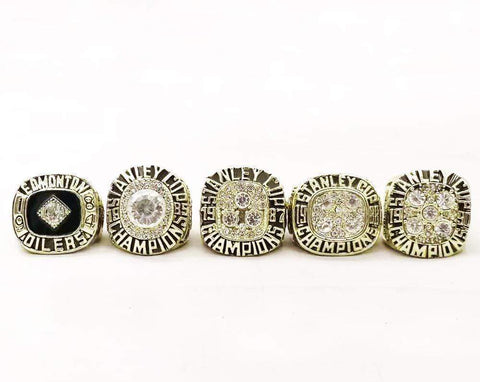 1984/1985/1987/1988/1990 Edmonton Oilers Ring Sets