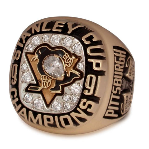 1991 Pittsburgh Penguins NHL Championship Ring Stanley Cup Ring