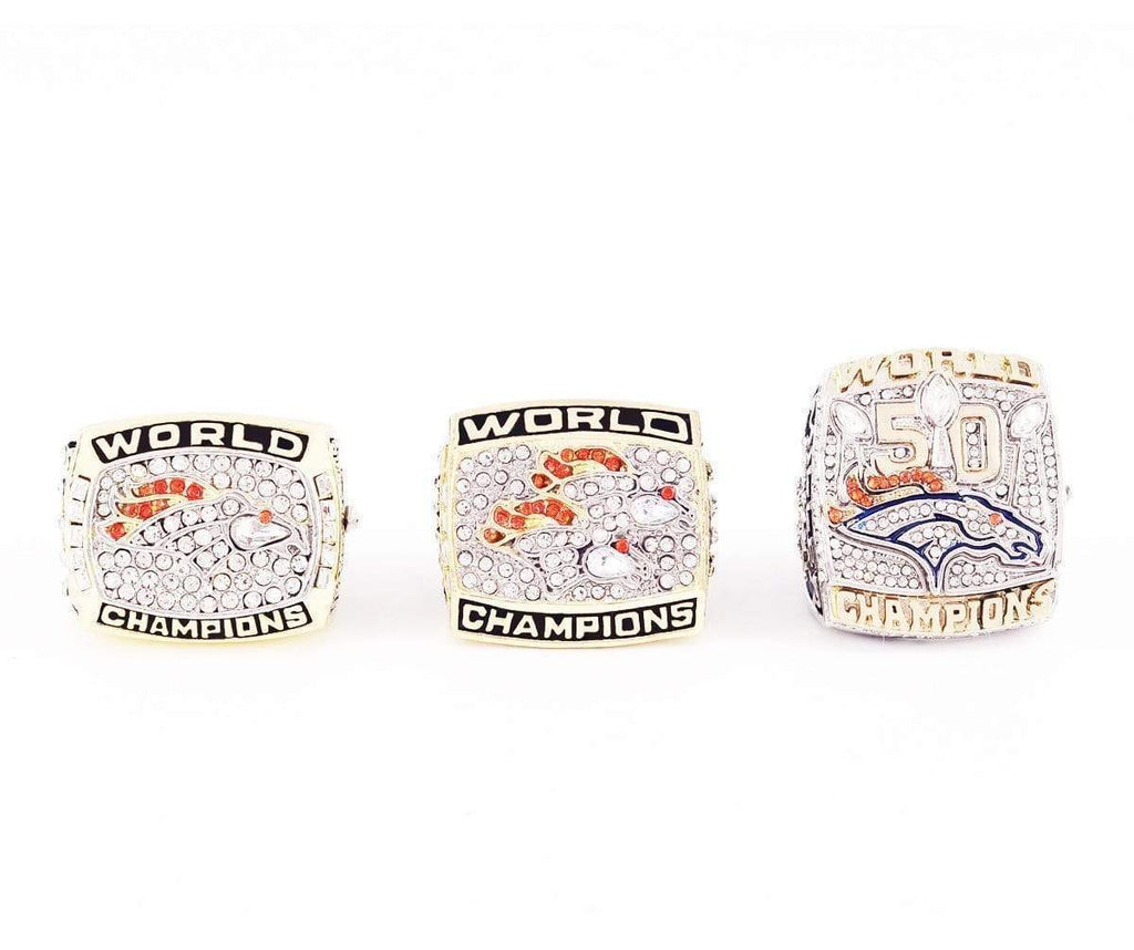 1997/1998/2015 Denver Broncos Rings Set