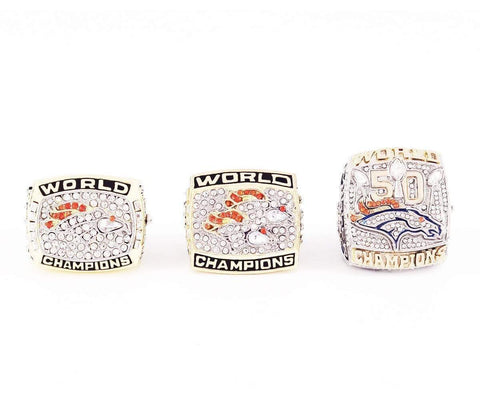 1997/1998/2015 Denver Broncos Rings Set