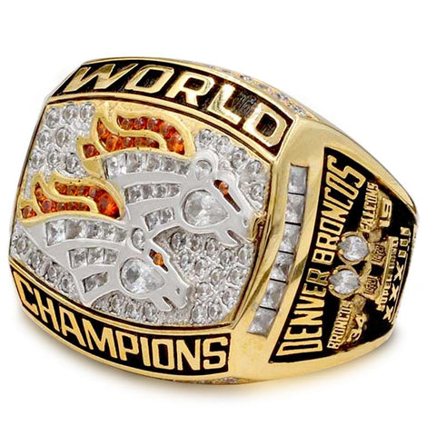 1998 Denver Broncos Super Bowl Rings Championship Replica Ring
