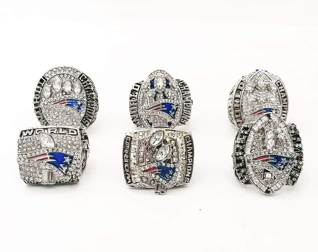 2001/2002/2004/2014/2016/2018 New England Patriots Rings Set