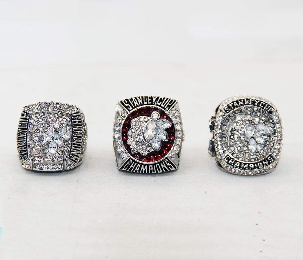2010/2013/2015 Chicago Blackhawks Rings Set