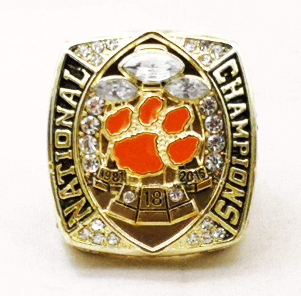 2018 Clemson Tigers Replica Football National Ring-Premium Series