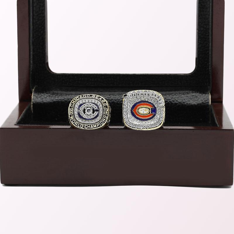 Chicago Bears Super Bowl Championship Rings Full Set Replica With Box