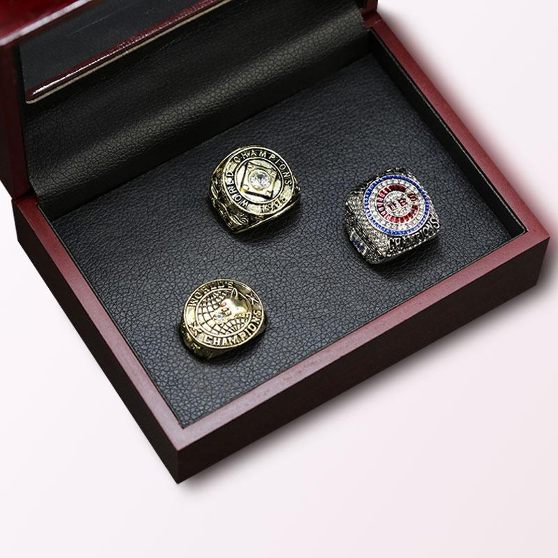 Chicago Cubs baseball Championship Rings Full Set Replica With Box