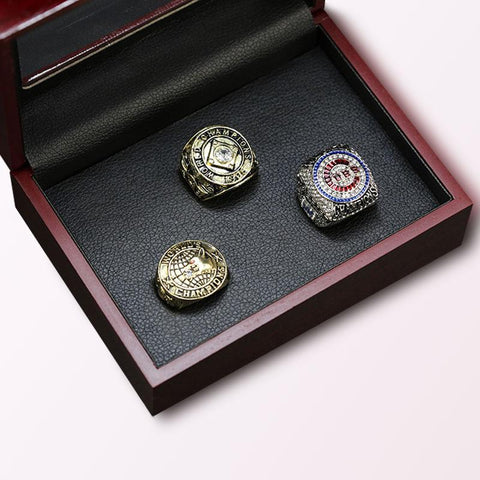 Chicago Cubs baseball Championship Rings Full Set Replica With Box