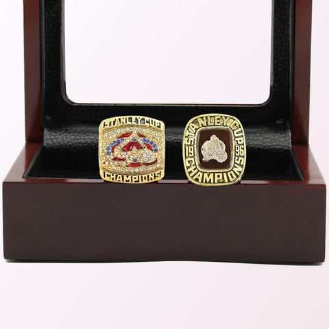 Colorado Avalanche NHL Championship Rings Final Stanley Cup Rings Full Set With Display Box