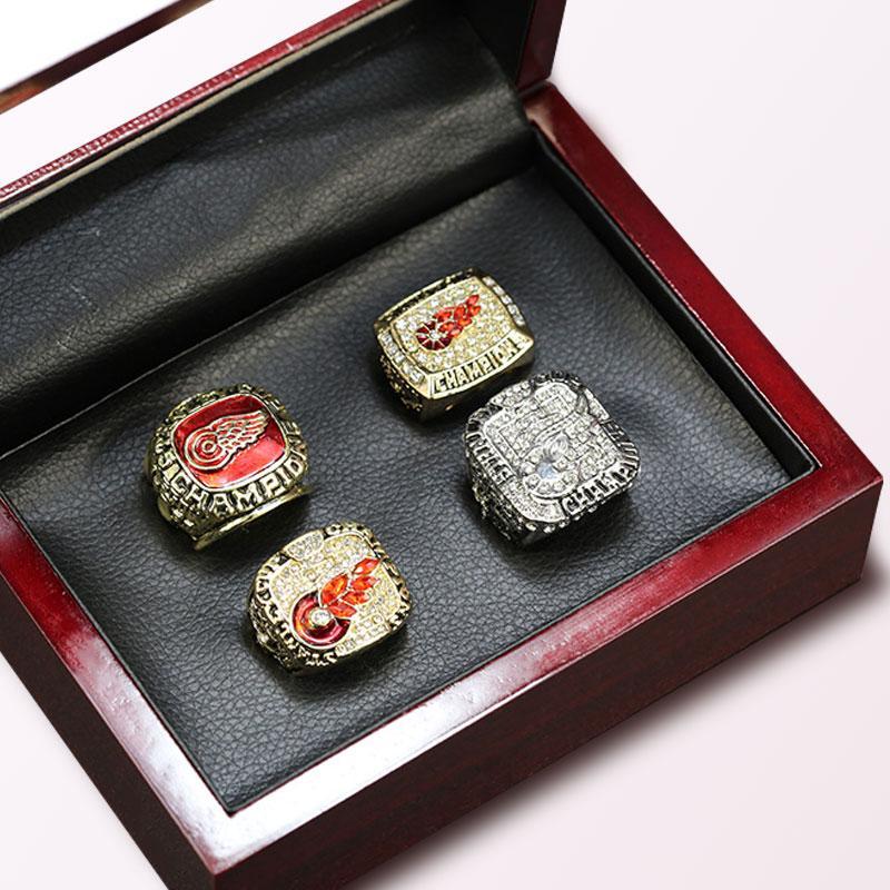 Detroit Red Wings NHL Championship Rings Final Stanley Cup Rings Full Set With Display Box