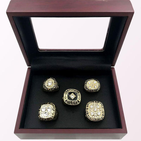 Edmonton Oilers NHL Championship Rings Final Stanley Cup Rings Full Set With Display Box