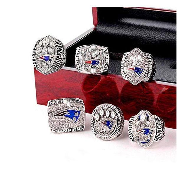 New England Patriots Super Bowl Championship Rings Full Set Replica With Box