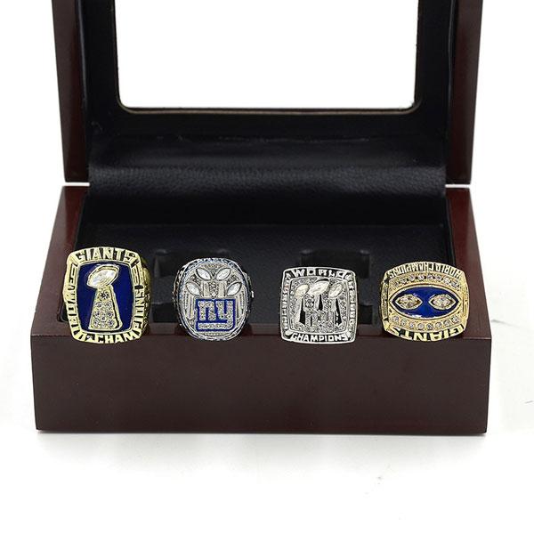 New York Giants Super Bowl Championship Rings Full Set Replica With Box
