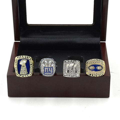 New York Giants Super Bowl Championship Rings Full Set Replica With Box