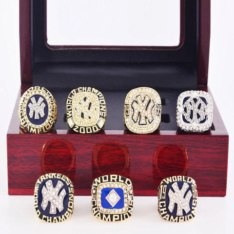 New York Yankees baseball Championship Rings Full Set Replica With Box