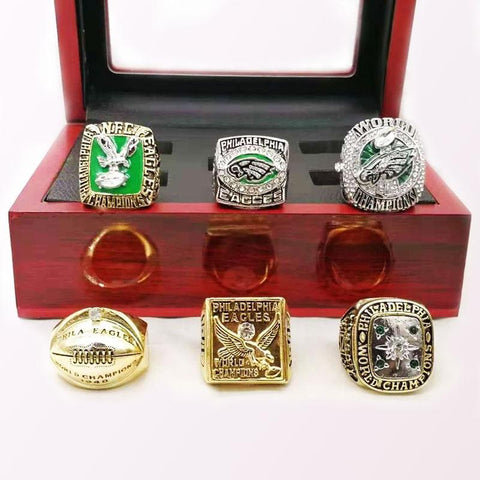 Philadelphia Eagles Super Bowl Championship Rings Full Set Replica With Box