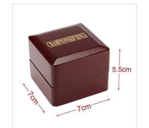 Five Holes Transparent Lid Of Display Wood Box For Rings