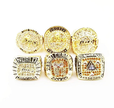 Los Angeles Lakers World Championship Rings Set