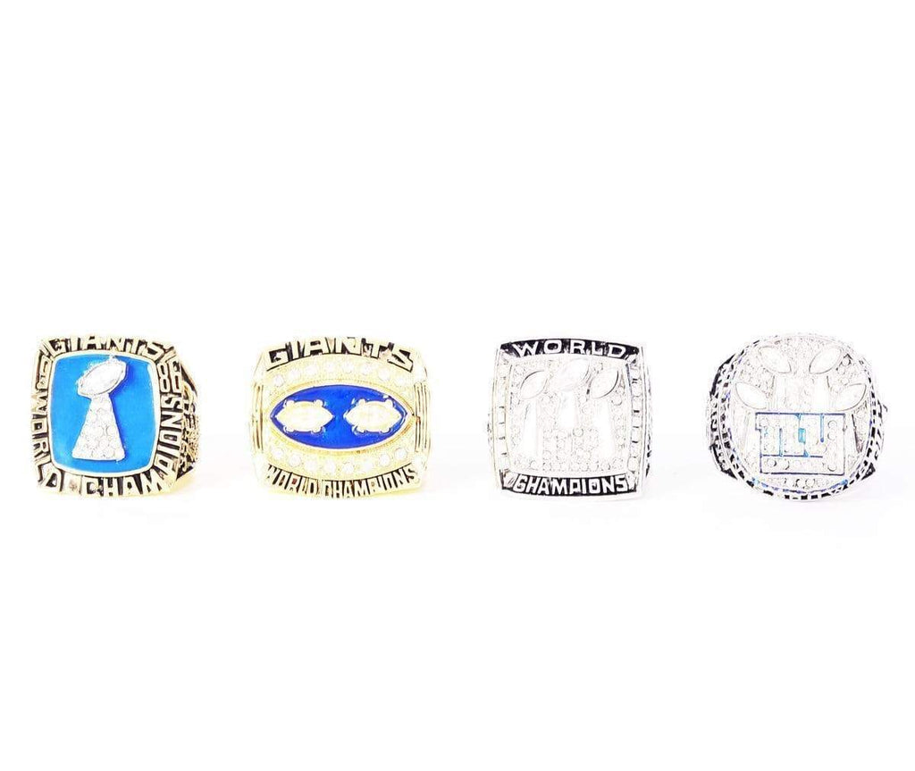 1986/1990/2007/2010 New York Giants Rings Set